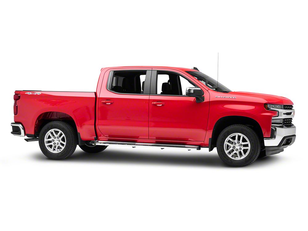 Barricade S6 Running Boards; Stainless Steel (19-25 Silverado 1500 Crew Cab)