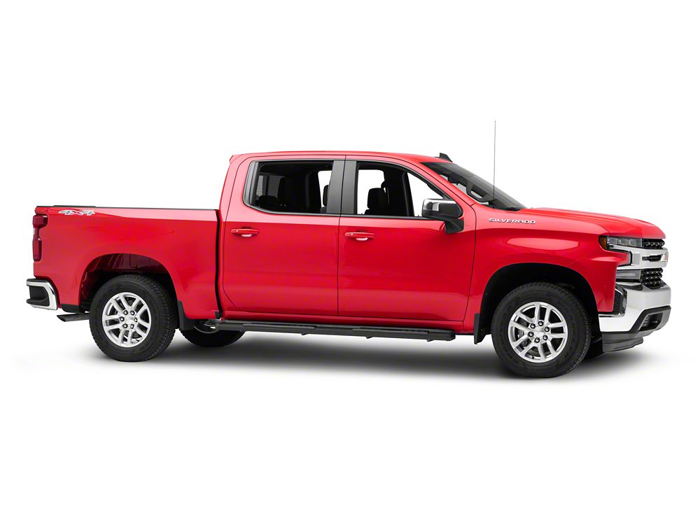 Barricade S6 Running Boards; Black (19-25 Silverado 1500 Crew Cab)