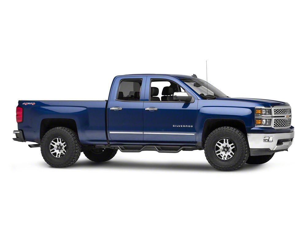 Barricade HD Drop Side Step Bars (07-18 Silverado 1500 Extended/Double Cab)