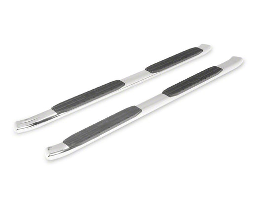 Barricade PNC Side Step Bars; Stainless Steel (19-25 Silverado 1500 Double Cab)