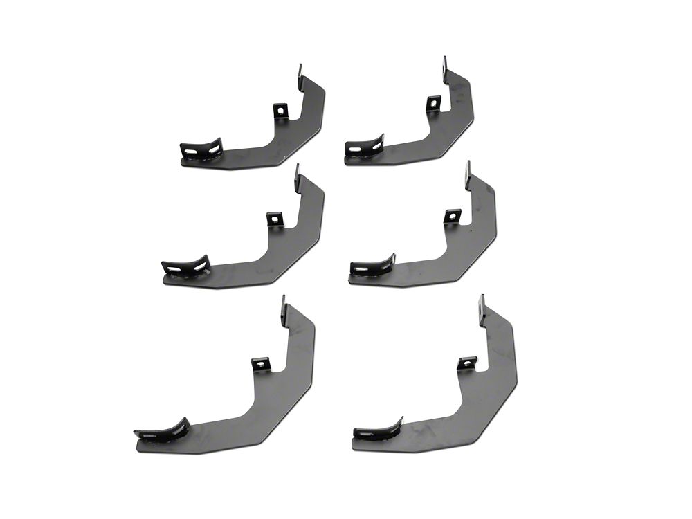 Barricade 4-Inch Oval Straight End Side Step Bars; Stainless Steel (19-25 Silverado 1500 Double Cab)