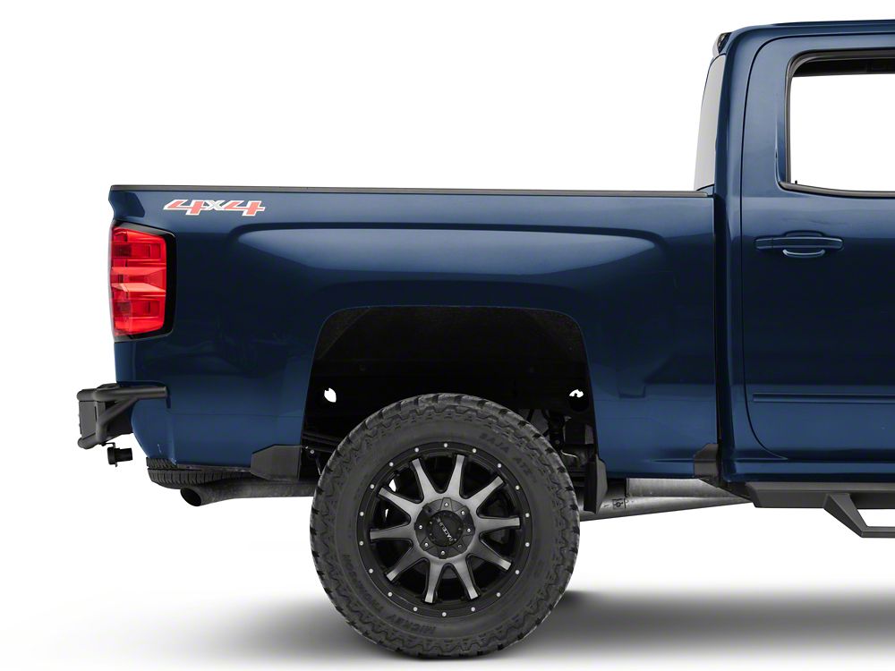 Barricade Pre-Runner Rear Bumper with LED Fog Lights (07-18 Silverado 1500)