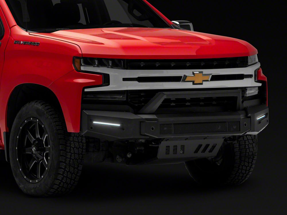 Barricade Extreme HD Modular Front Bumper with LED DRL, Skid Plate and Over Rider Hoop (19-21 Silverado 1500)