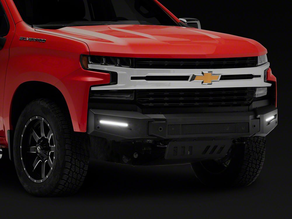 Barricade Extreme HD Modular Front Bumper with LED DRL and Skid Plate (19-21 Silverado 1500)