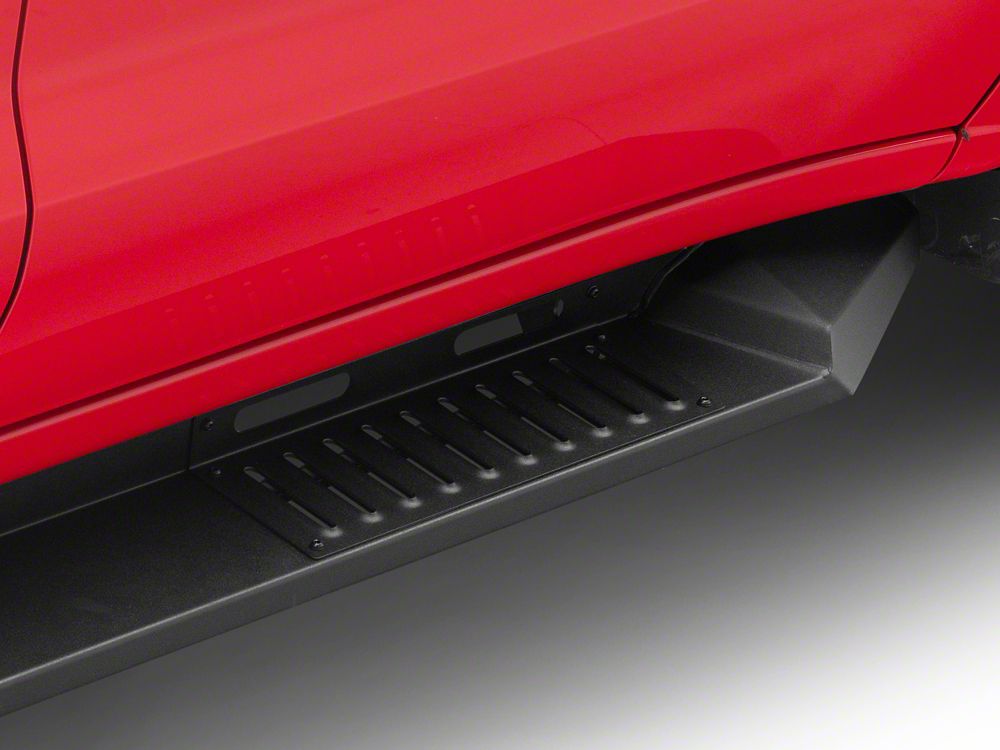 Barricade HD Steel Running Boards; Textured Black (19-25 Silverado 1500 Crew Cab)