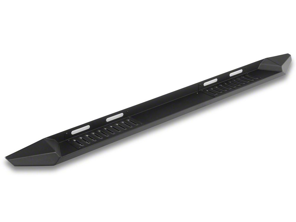 Barricade HD Steel Running Boards; Textured Black (19-25 Silverado 1500 Crew Cab)