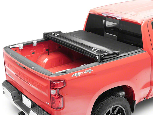 Barricade Soft Quad-Fold Tonneau Cover (19-25 Silverado 1500 w/ 5.80-Foot Short Box)