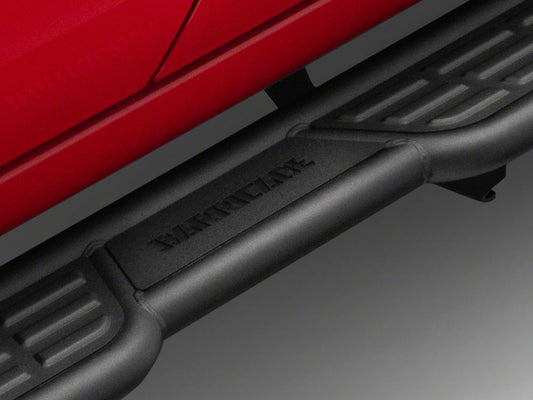 Barricade Formed HD Running Boards; Textured Black (19-25 Silverado 1500 Crew Cab)