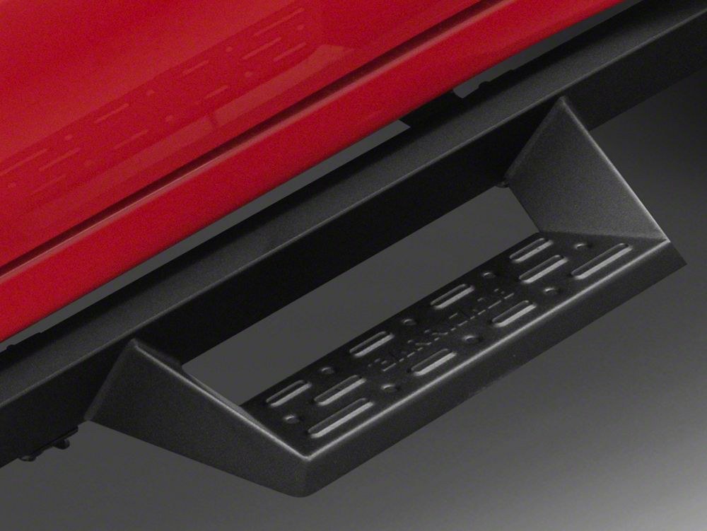 Barricade Canyon Drop Steps; Textured Black (19-25 Silverado 1500 Crew Cab)