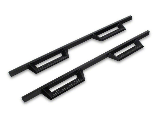 Barricade Canyon Drop Steps; Textured Black (19-25 Silverado 1500 Double Cab)