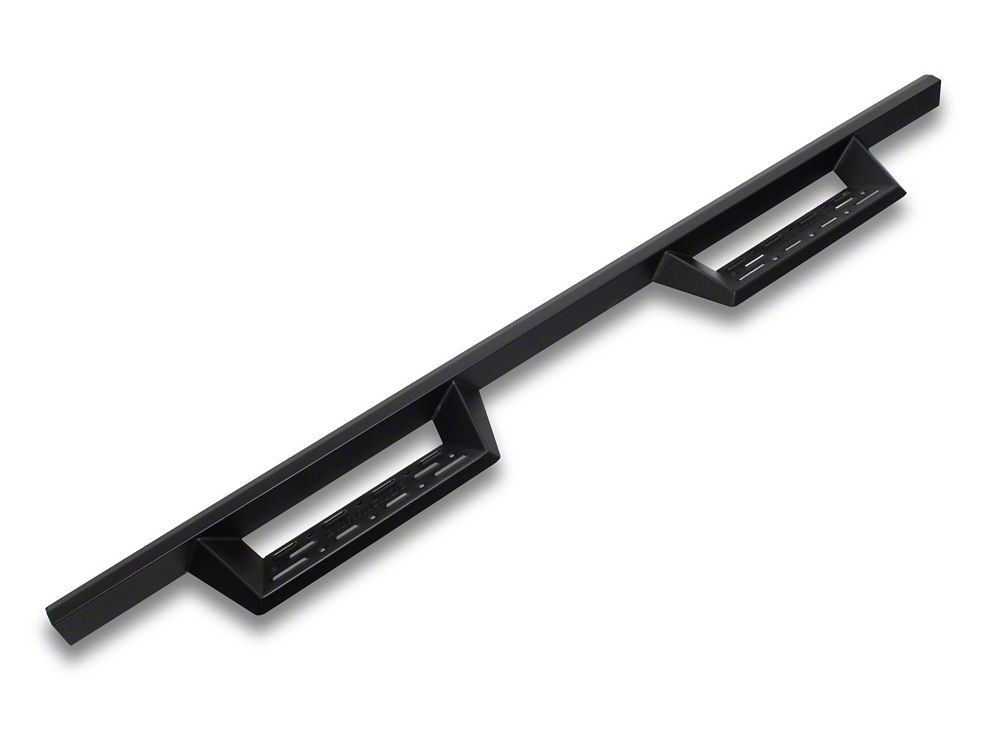 Barricade Canyon Drop Steps; Textured Black (19-25 Sierra 1500 Double Cab)