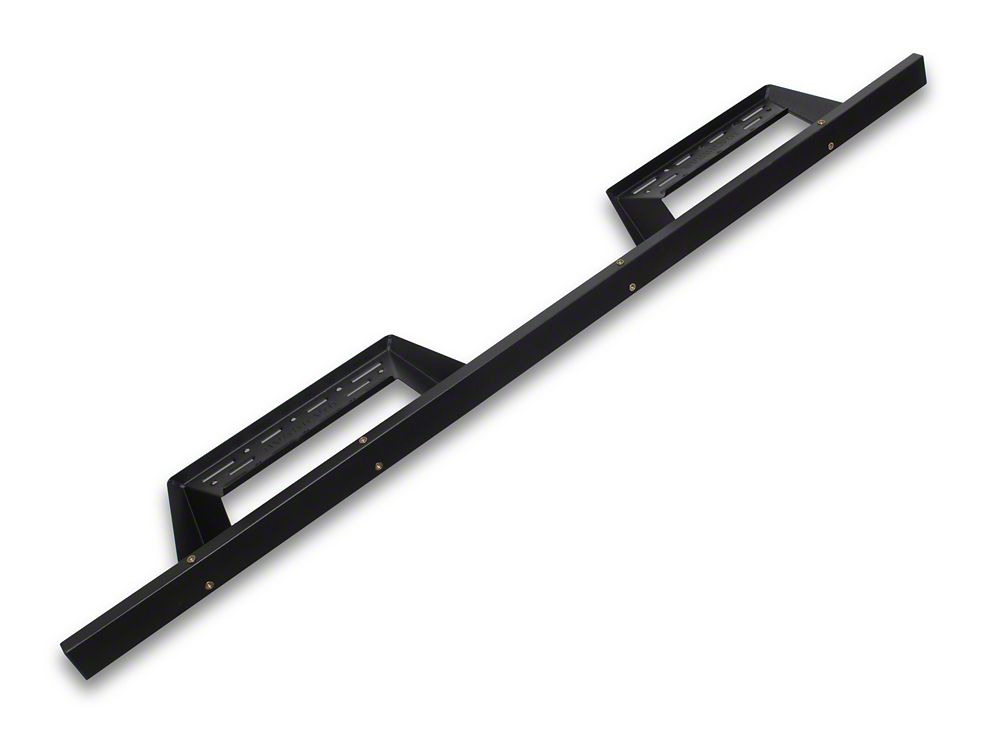 Barricade Canyon Drop Steps; Textured Black (19-25 Sierra 1500 Double Cab)