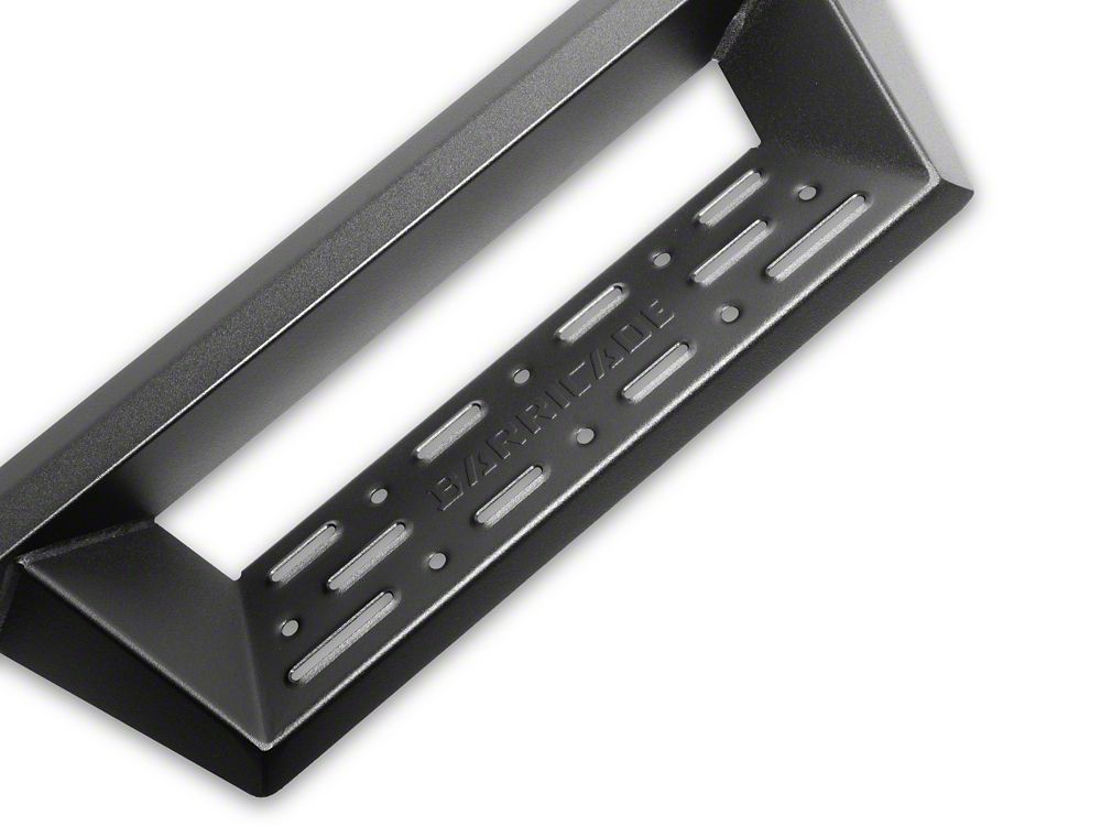 Barricade Canyon Drop Steps; Textured Black (19-25 Sierra 1500 Double Cab)