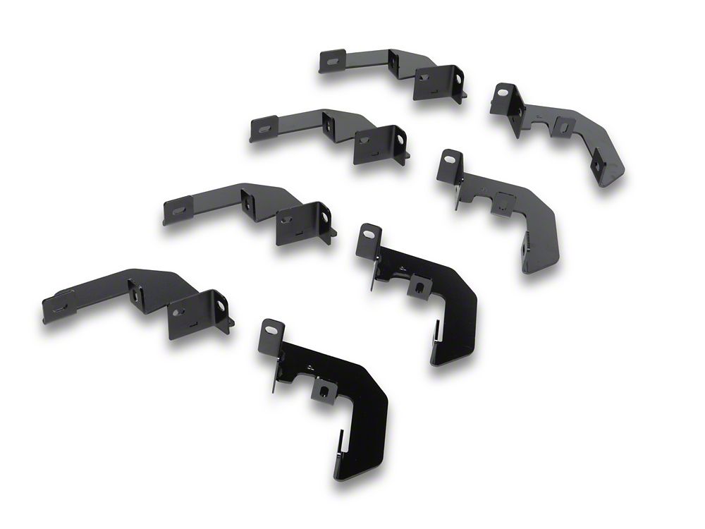 Barricade Canyon Drop Steps; Textured Black (19-25 Sierra 1500 Double Cab)
