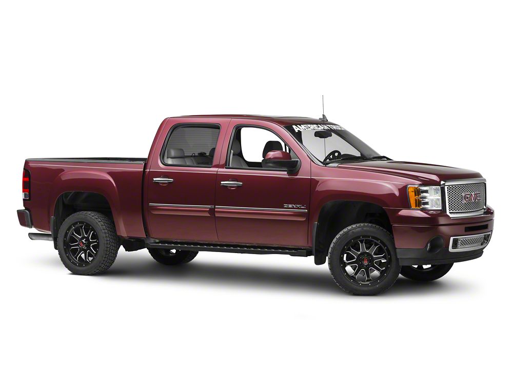 Barricade Rattler Running Boards; Textured Black (07-13 Sierra 1500)