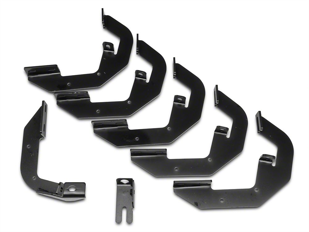 Barricade Rattler Running Boards; Textured Black (14-18 Sierra 1500)
