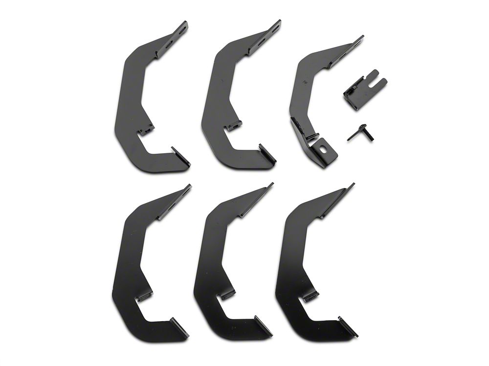 Barricade Pinnacle 4-Inch Oval Bent End Side Step Bars; Rocker Mount; Stainless Steel (07-13 Sierra 1500 Extended Cab, Crew Cab)