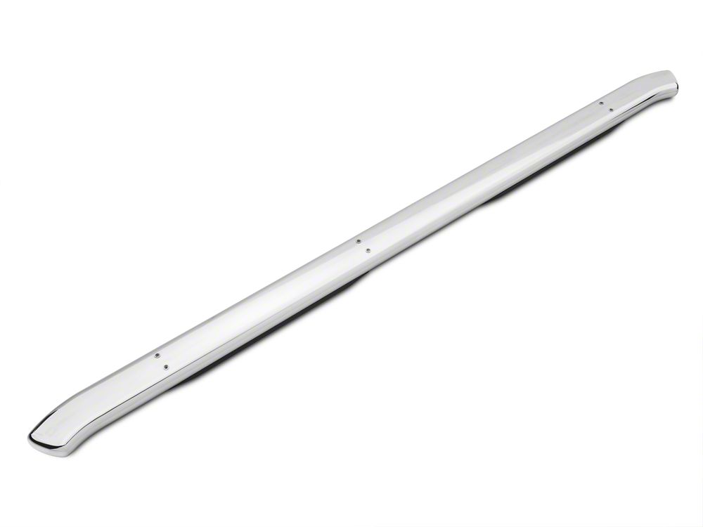 Barricade Pinnacle 4-Inch Oval Bent End Side Step Bars; Rocker Mount; Stainless Steel (07-13 Sierra 1500 Extended Cab, Crew Cab)