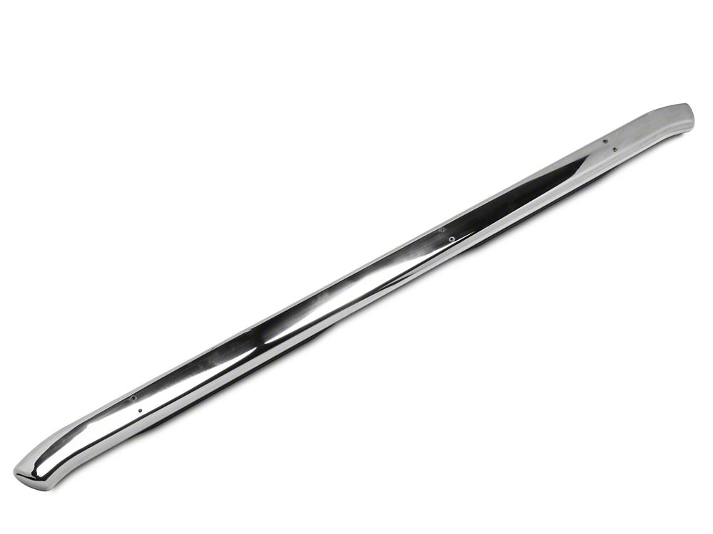 Barricade Pinnacle 4-Inch Oval Bent End Side Step Bars; Rocker Mount; Stainless Steel (14-18 Sierra 1500 Double Cab, Crew Cab)