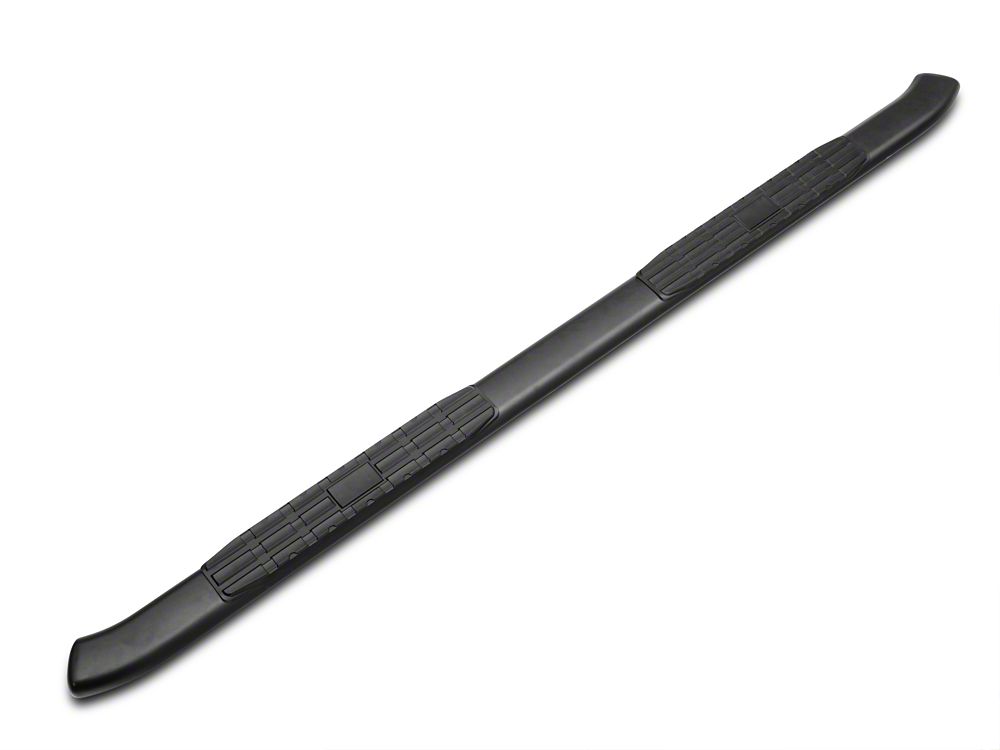 Barricade Pinnacle 4-Inch Oval Bent End Side Step Bars; Body Mount; Black (99-13 Sierra 1500 Extended Cab, Crew Cab)
