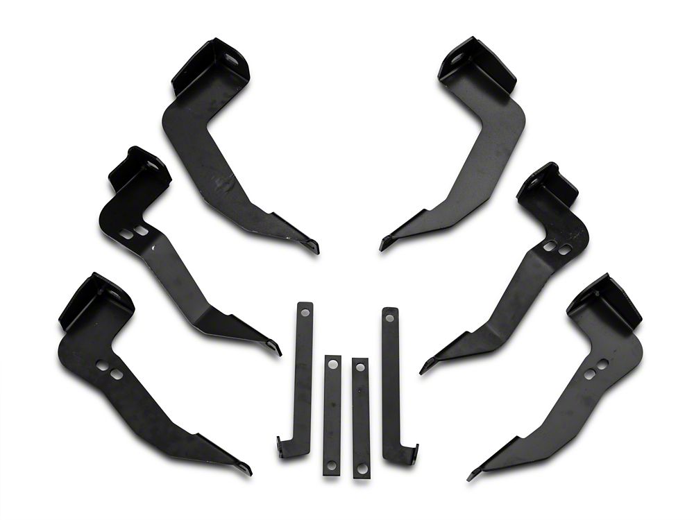 Barricade Pinnacle 4-Inch Oval Bent End Side Step Bars; Body Mount; Black (99-13 Sierra 1500 Extended Cab, Crew Cab)
