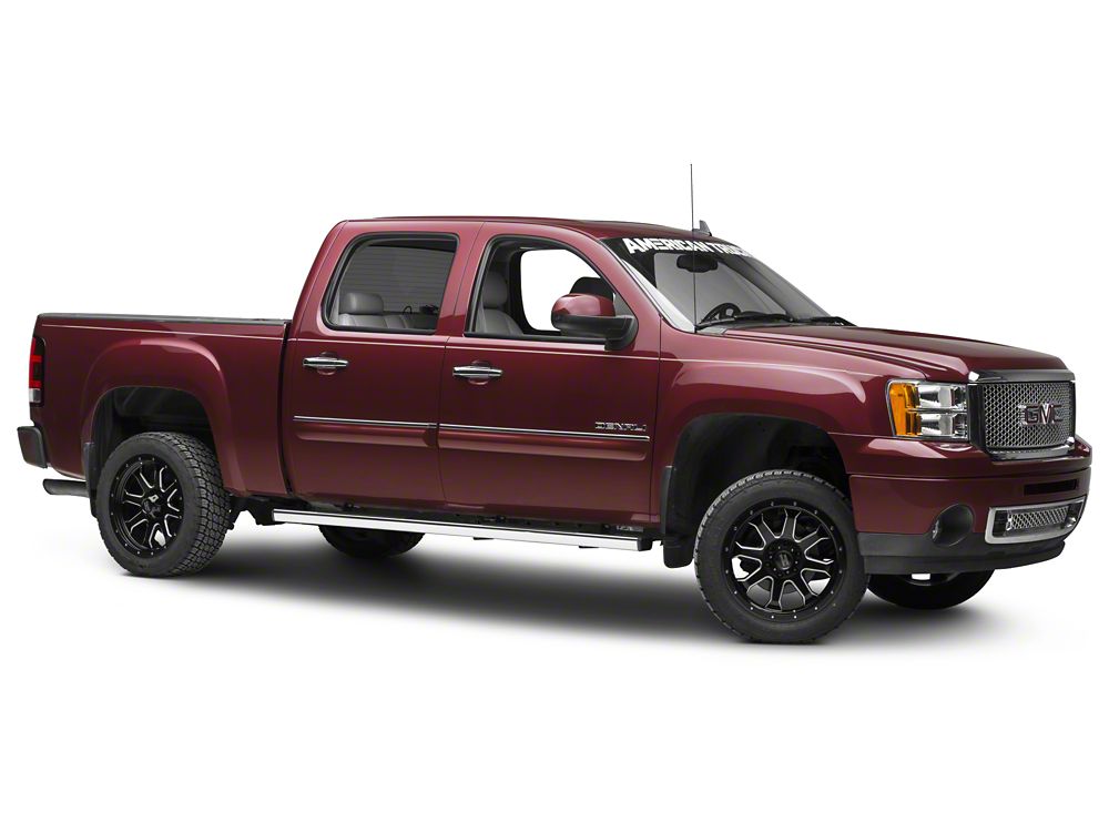 Barricade T4 Side Step Bars; Rocker Mount; Stainless Steel (14-18 Sierra 1500 Double Cab, Crew Cab)