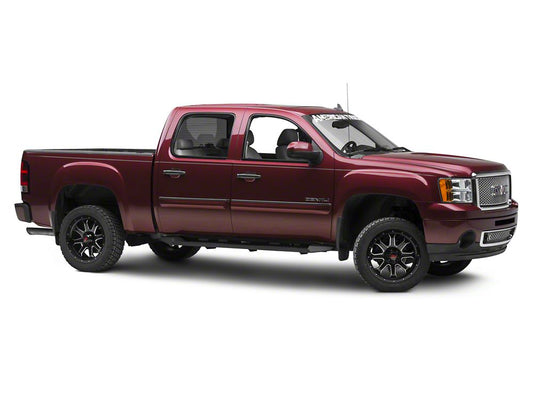 Barricade HD Steel Running Boards; Black (07-13 Sierra 1500 Crew Cab)