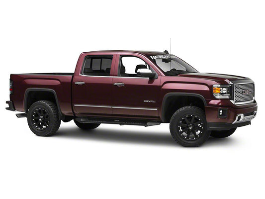 Barricade HD Steel Running Boards; Black (14-18 Sierra 1500 Crew Cab)