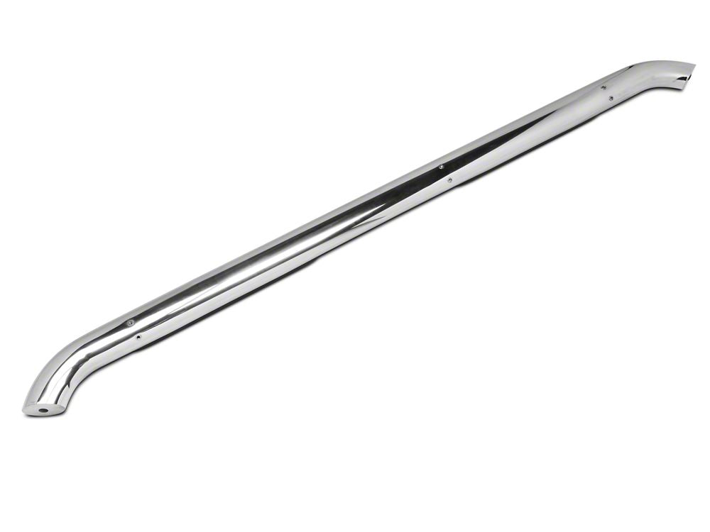 Barricade 4-Inch Oval Bent End Side Step Bars; Rocker Mount; Stainless Steel (14-18 Sierra 1500)