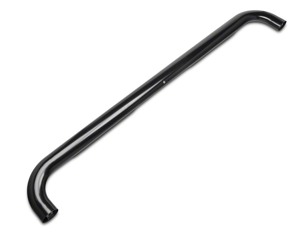 Barricade 4-Inch Oval Bent End Side Step Bars; Body Mount; Black (14-18 Sierra 1500)
