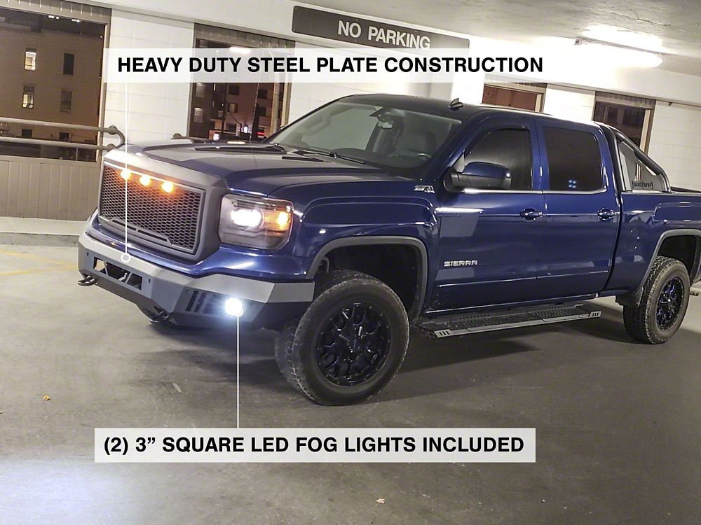 Barricade Extreme HD Front Bumper with LED Fog and Spot Lights (14-15 Sierra 1500)