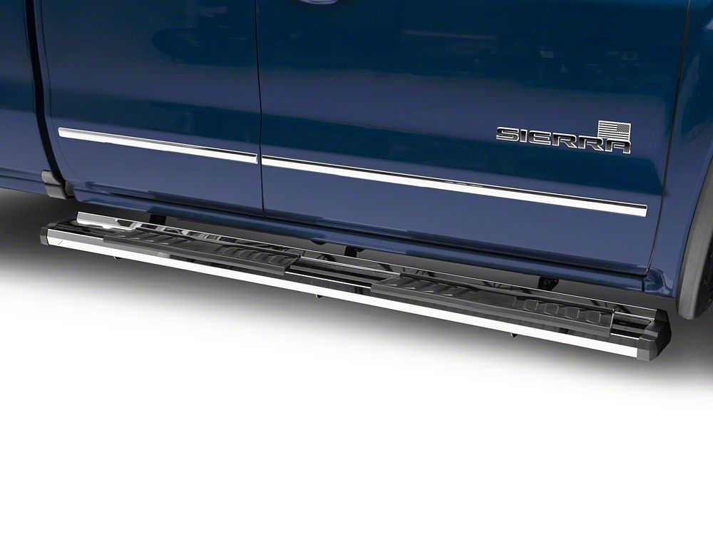 Barricade S6 Running Boards; Stainless Steel (14-18 Sierra 1500 Double Cab, Crew Cab)