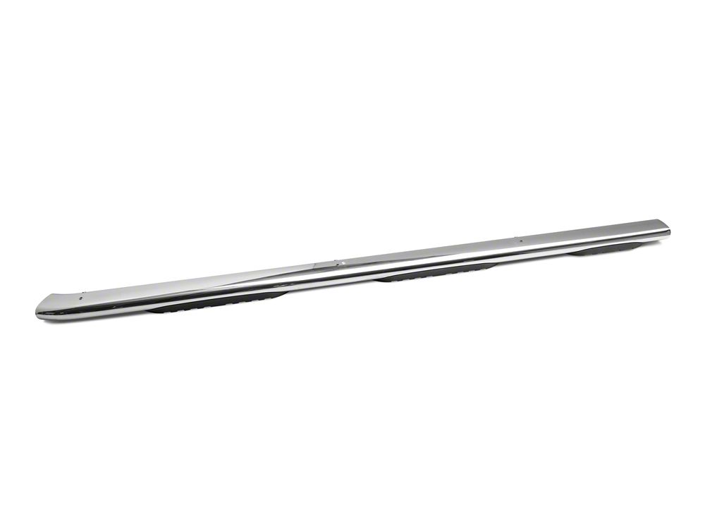 Barricade 5-Inch Oval Bent End Wheel to Wheel Side Step Bars; Stainless Steel (07-13 Sierra 1500 Extended Cab w/ 6.50-Foot Standard Box, Crew Cab)