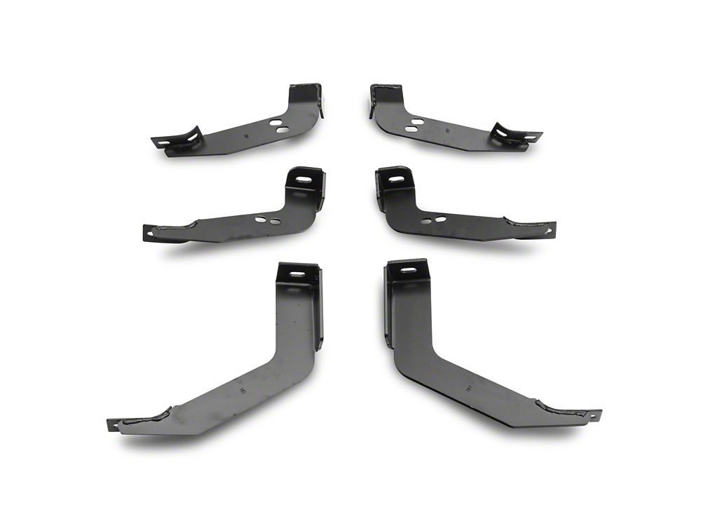 Barricade 5-Inch Oval Straight End Running Boards; Black (99-13 Sierra 1500)