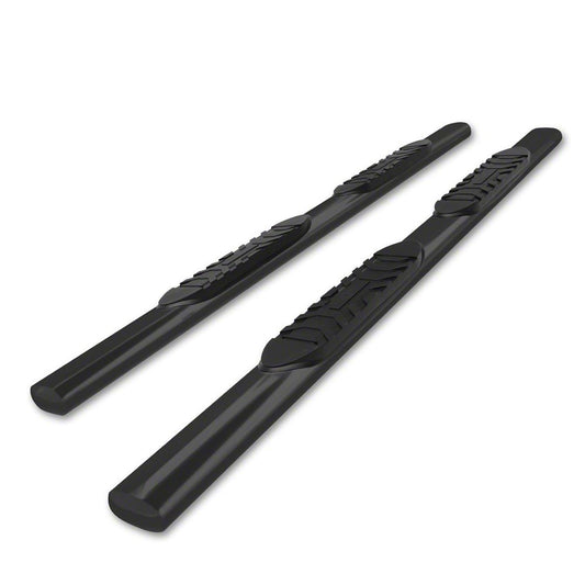 Barricade 5-Inch Oval Side Step Bars; Black (19-25 Sierra 1500 Crew Cab)