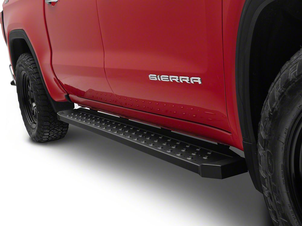Barricade Rattler Running Boards; Black (19-25 Sierra 1500 Crew Cab)