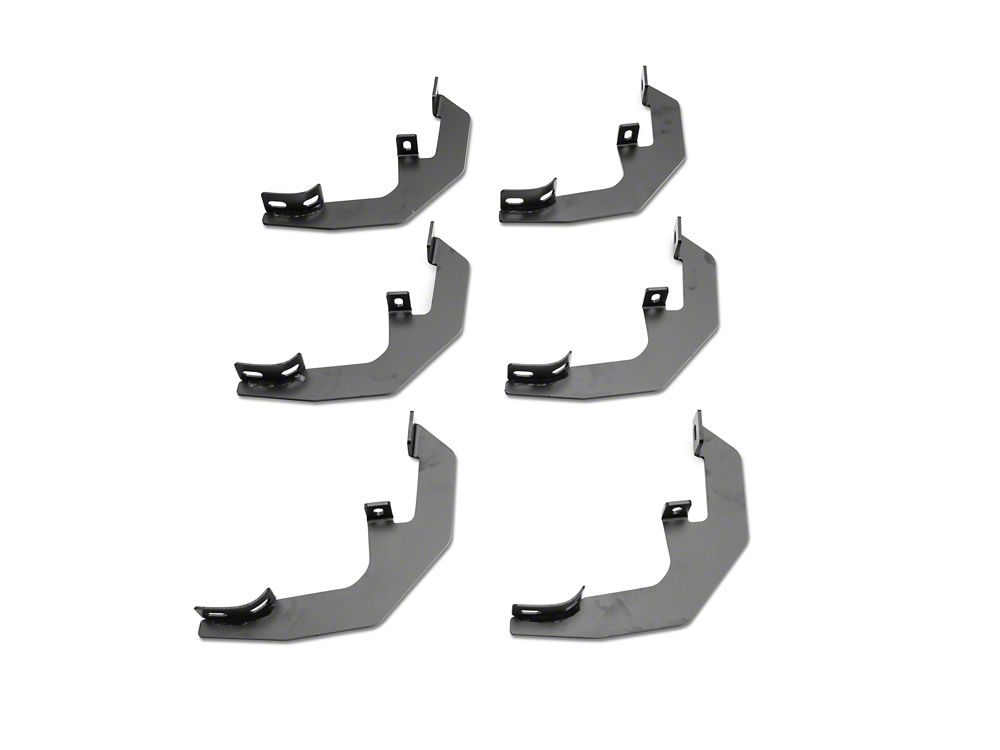 Barricade 5-Inch Oval Bent End Side Step Bars; Stainless Steel (19-25 Sierra 1500 Double Cab)