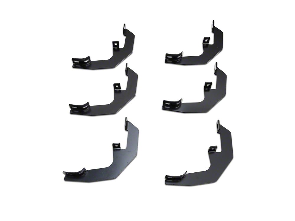 Barricade 5-Inch Oval Straight End Side Step Bars; Black (19-25 Sierra 1500 Double Cab)