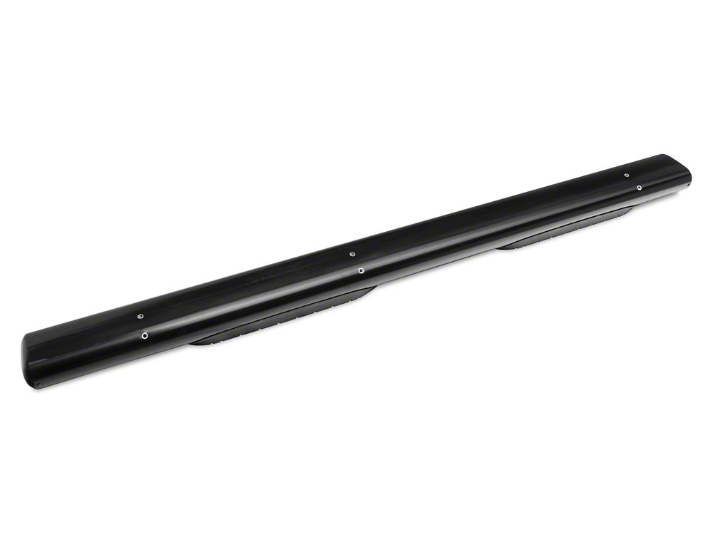 Barricade 6-Inch Oval Straight End Side Step Bars; Black (19-25 Sierra 1500 Double Cab)