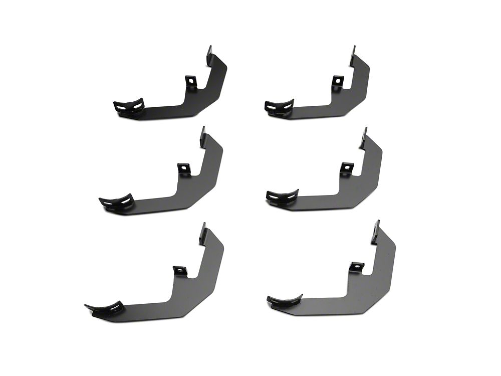 Barricade 4-Inch Oval Straight End Side Step Bars; Stainless Steel (19-25 Sierra 1500 Double Cab)
