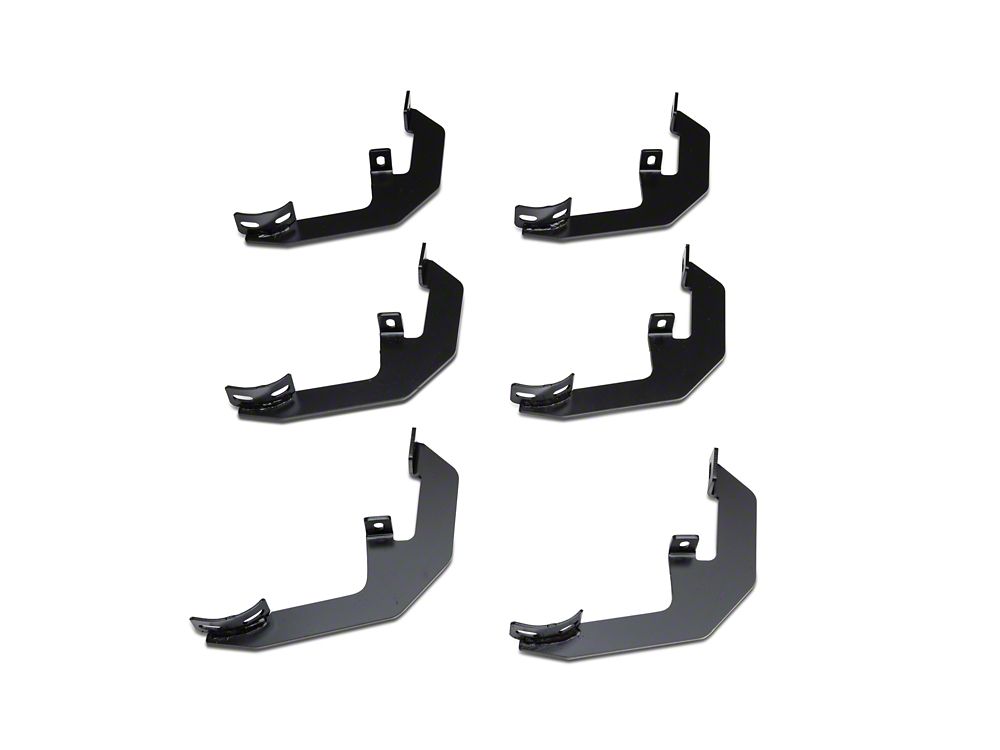 Barricade 4-Inch Oval Straight End Side Step Bars; Black (19-25 Sierra 1500 Double Cab)