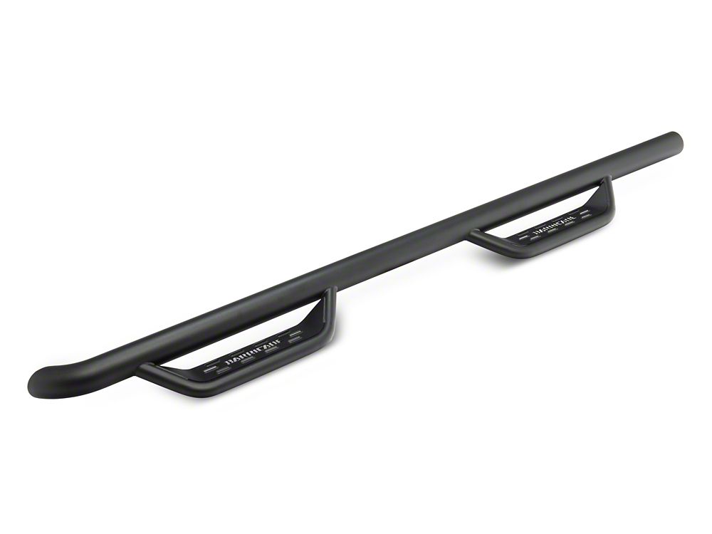 Barricade Tubular Drop Steps; Fine Textured Black Finish (19-25 Sierra 1500 Crew Cab)