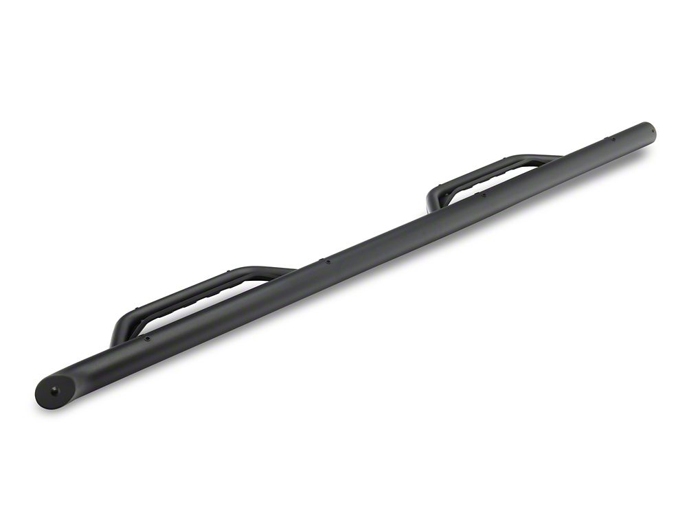 Barricade Tubular Drop Steps; Fine Textured Black Finish (19-25 Sierra 1500 Crew Cab)