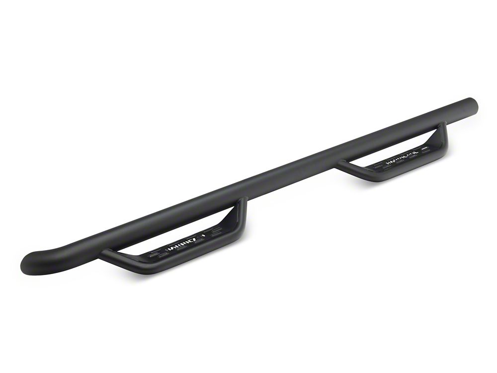 Barricade Tubular Drop Steps; Fine Textured Black Finish (19-25 Sierra 1500 Double Cab)