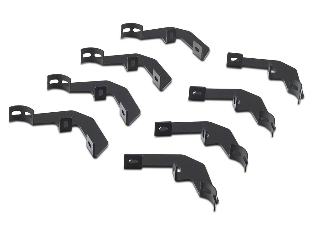 Barricade Tubular Drop Steps; Fine Textured Black Finish (19-25 Sierra 1500 Double Cab)