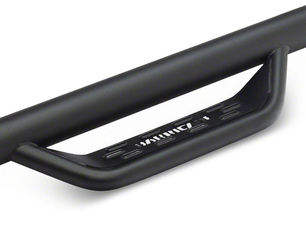 Barricade Tubular Drop Steps; Fine Textured Black Finish (19-25 Sierra 1500 Double Cab)