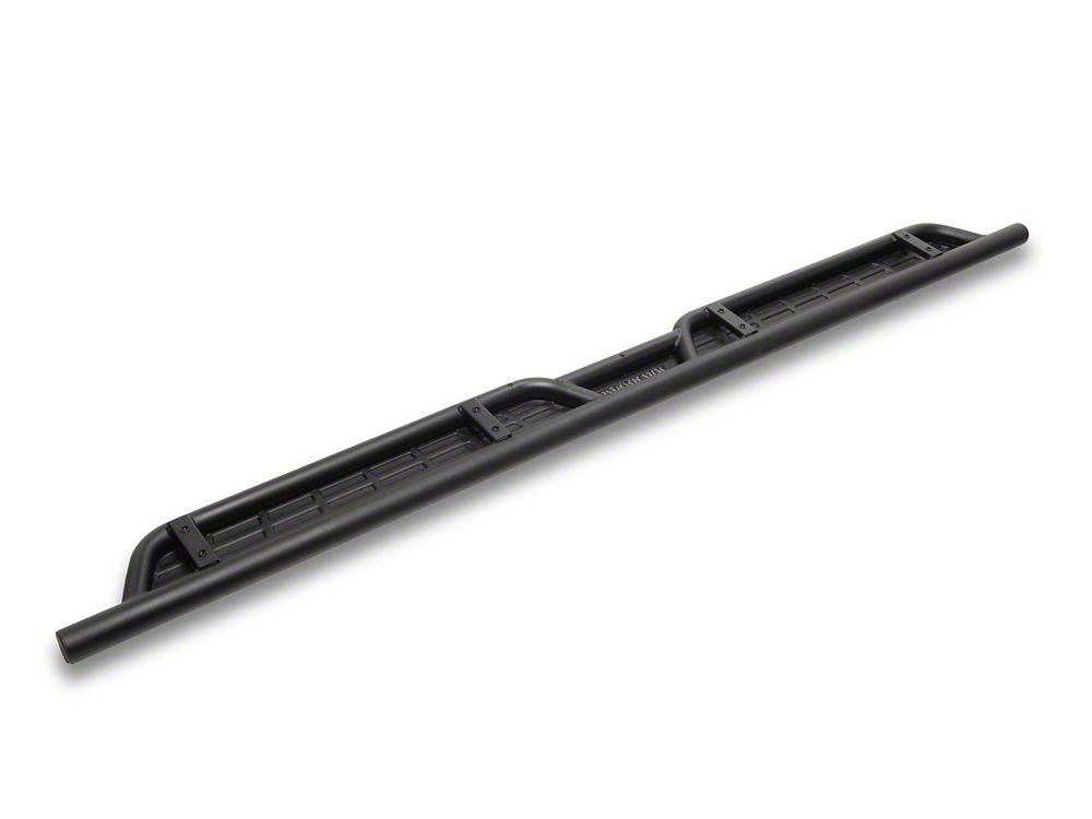 Barricade Formed HD Running Boards; Textured Black (19-25 Sierra 1500 Crew Cab)
