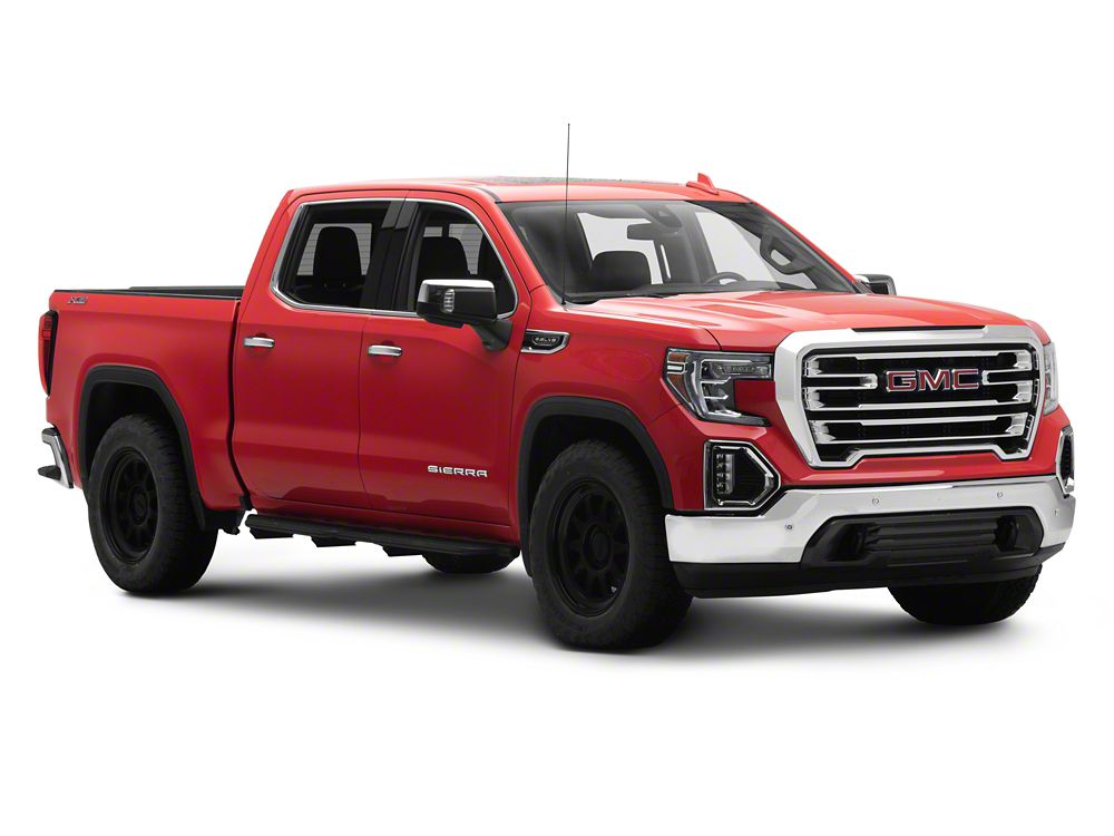 Barricade Formed HD Running Boards; Textured Black (19-25 Sierra 1500 Crew Cab)