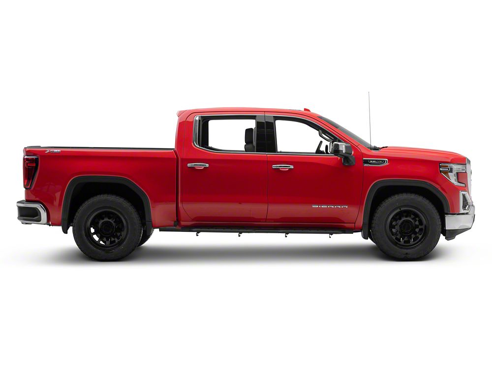 Barricade Formed HD Running Boards; Textured Black (19-25 Sierra 1500 Crew Cab)