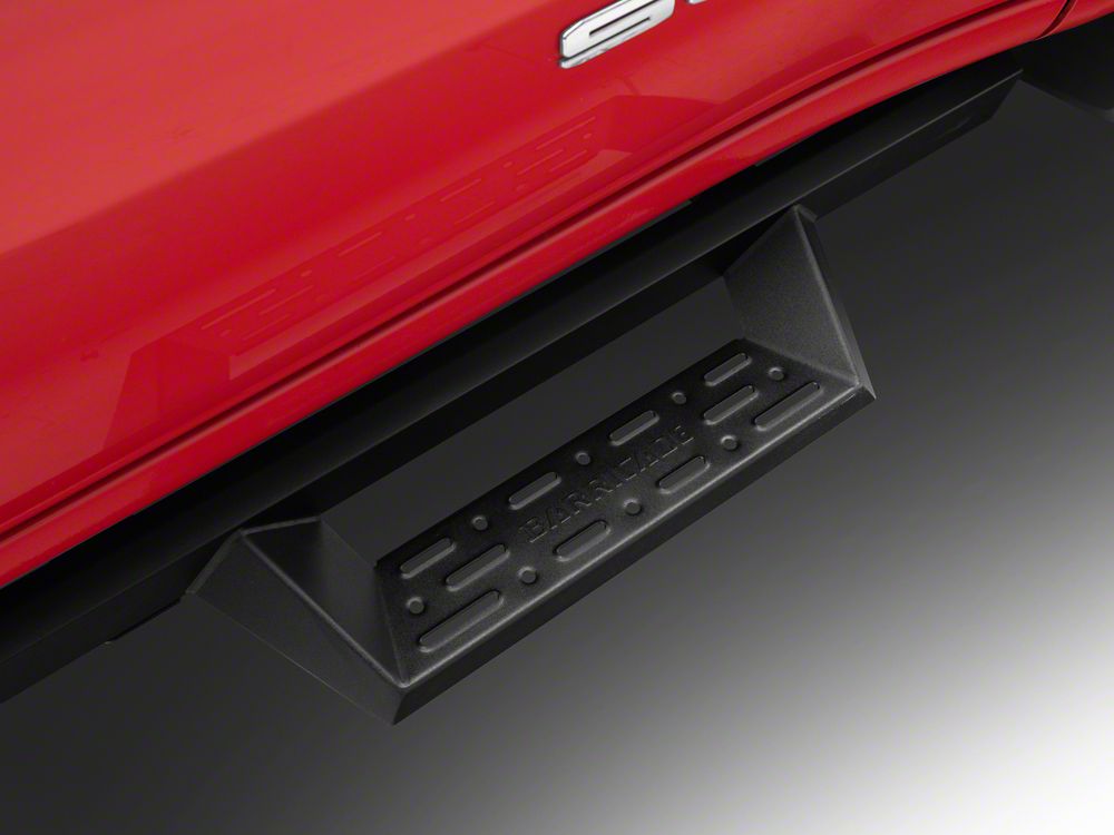Barricade Canyon Drop Steps; Textured Black (19-25 Sierra 1500 Crew Cab)